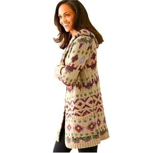 J. Jill Multicolor Patterned Cardigan